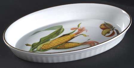 Evesham Gold 12" Oval Baker