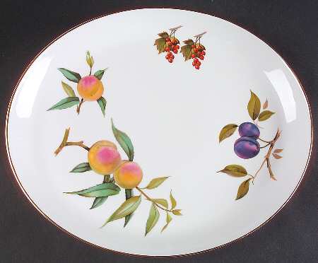 Evesham Gold 14" Oval Serving Platter by Royal Worcester