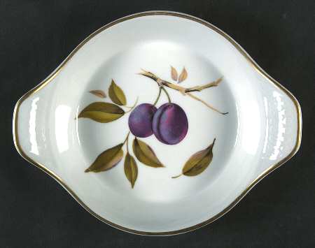Evesham Gold 8" Eared Round Egg Dish