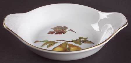 Evesham Gold 8" Eared Round Egg Dish