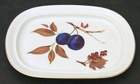 Evesham Gold Oval Snack Tray