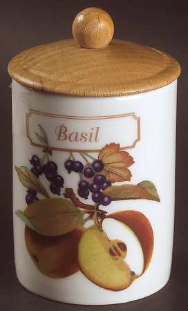 Evesham Gold Spice Jar Set Individual Jar & Lid
