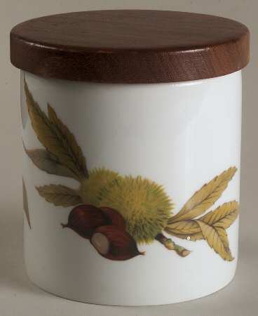 Evesham Gold 4" Storage Jar & Lid