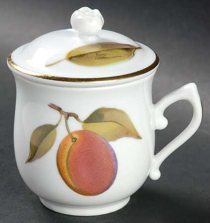 Evesham Gold 2 Pc Pot de Creme w/Lid & Base