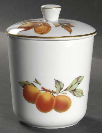 Evesham Gold 5" Storage Jar & Lid