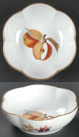 Evesham Gold 5" Round Scalloped Dish