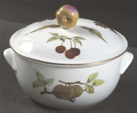 Evesham Gold 1 Qt Round Covered Casserole