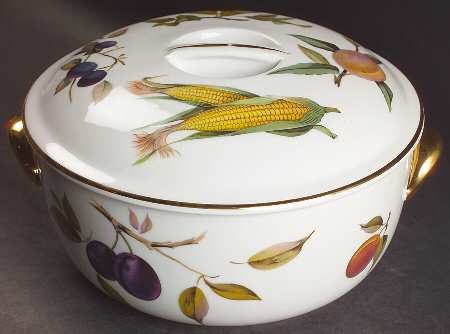Evesham Gold 2.25 Qt Round Covered Casserole