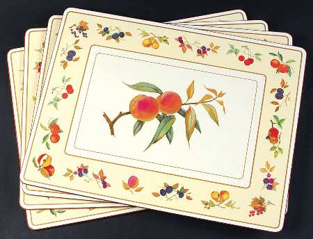 Evesham Gold Corkboard Placemat - Set of 4 Motifs