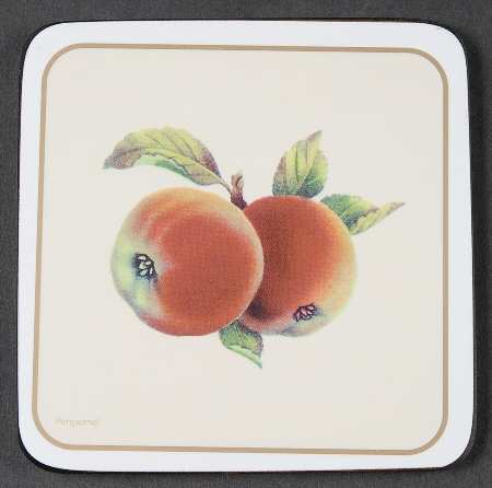 Evesham Gold Square Corkback Coaster