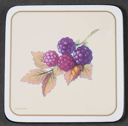 Evesham Gold Square Corkback Coaster
