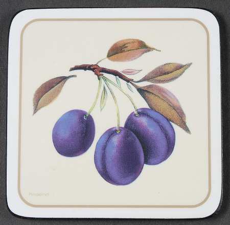 Evesham Gold Square Corkback Coaster