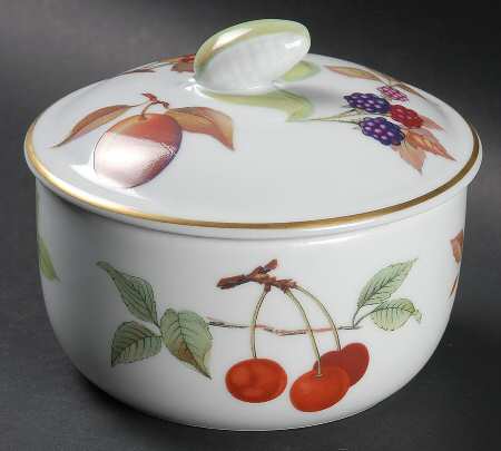 Evesham Gold Butter Tub & Lid