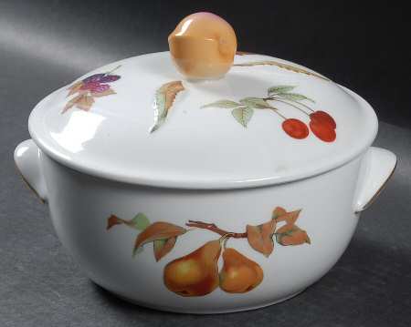 Evesham Gold 1 Qt Round Covered Casserole