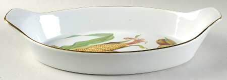 Evesham Gold 13" Oval Fish Dish