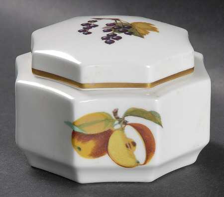 Evesham Gold Octagonal Box & Lid