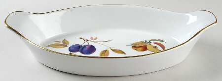 Evesham Gold 13" Oval Fish Dish