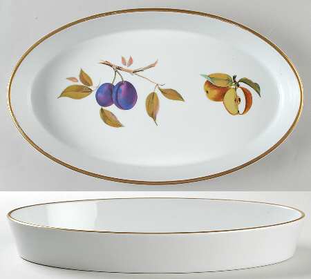 Evesham Gold 12" Oval Baker