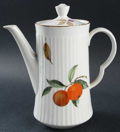 Evesham Gold Coffee Pot & Lid