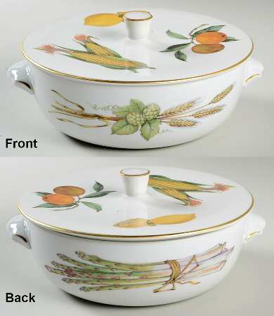 Evesham Gold 1.25 Qt Round Covered Casserole