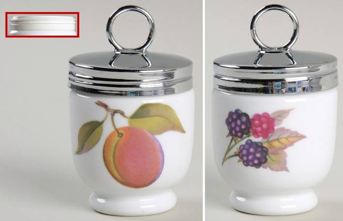Evesham Gold Egg Coddler & Lid