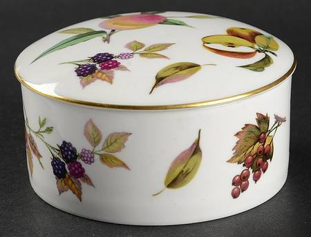 Evesham Gold 4" Round Box & Lid