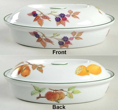 Evesham Vale 10" Oval Entree Dish & Lid