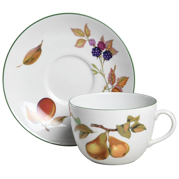 Evesham Vale Breakfast Cup & Saucer Set
