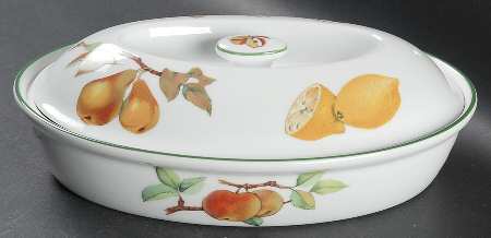 Evesham Vale Large Oval Entree Dish & Lid