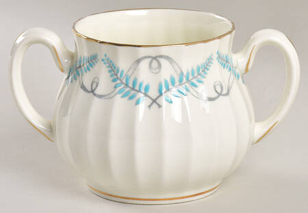 Ferncroft Turquoise Sugar Bowl No Lid