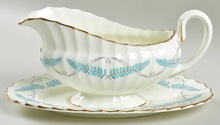 Ferncroft Turquoise Gravy Boat & Underplate