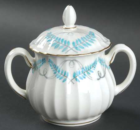 Ferncroft Turquoise Sugar Bowl & Lid