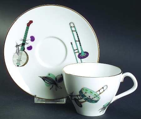 Fiesta Flat Cup & Saucer Set