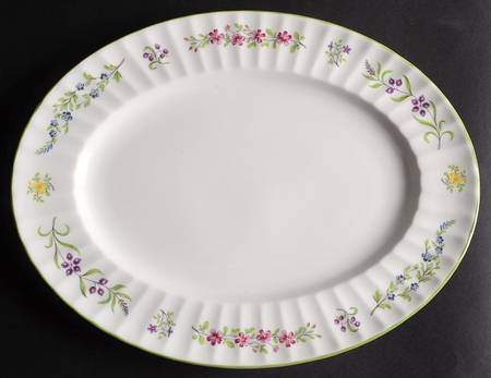 Fleuri 13" Oval Serving Platter