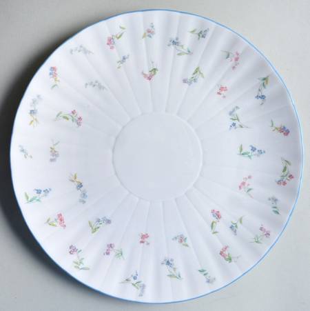 Forget Me Not Blue Cake Plate