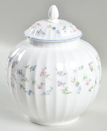Forget Me Not Blue 5" Ginger Jar & Lid