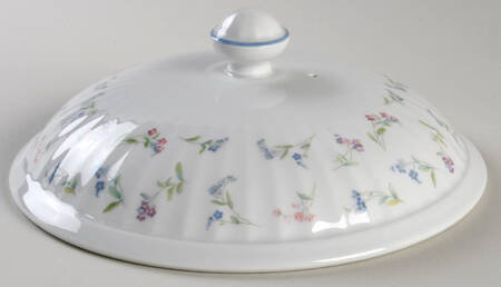 Forget Me Not Blue Lid for 3 Quart Round Casserole