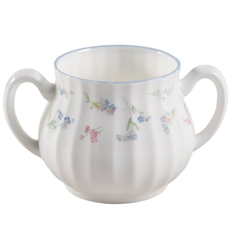 Forget Me Not Blue Sugar Bowl No Lid