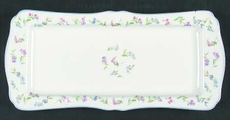 Forget Me Not Blue Large Sandwich Tray