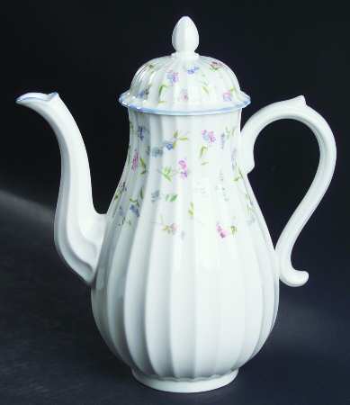 Forget Me Not Blue Coffee Pot & Lid