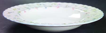 Forget Me Not Blue Large Rim Soup Bowl