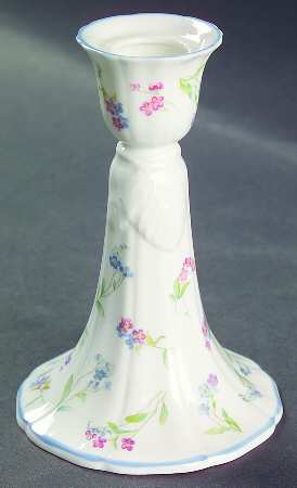 Forget Me Not Blue Small Candlestick