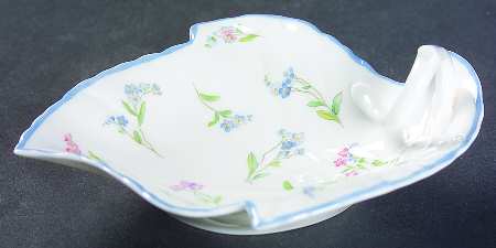 Forget Me Not Blue Small Leaf Dish