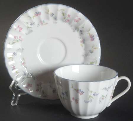 Forget Me Not Blue Flat Cup