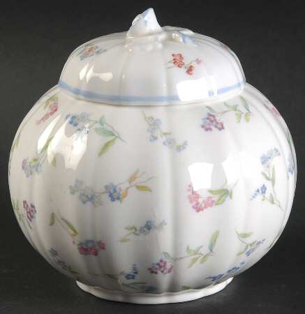 Forget Me Not Blue Small Ginger Jar & Lid