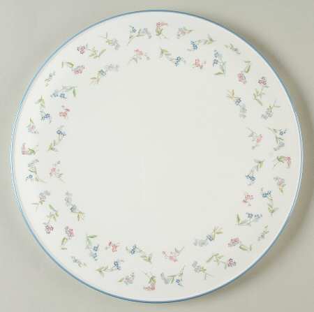 Forget Me Not Blue Cake Plate