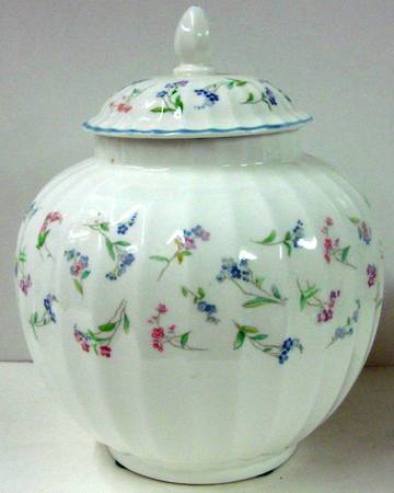 Forget Me Not Blue 4" Ginger Jar & Lid