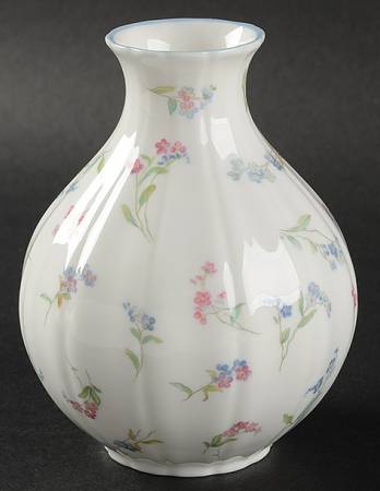 Forget Me Not Blue 4" Bulbous Vase