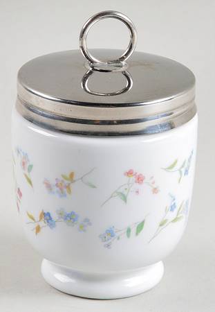 Forget Me Not Blue King Size Egg Coddler & Lid