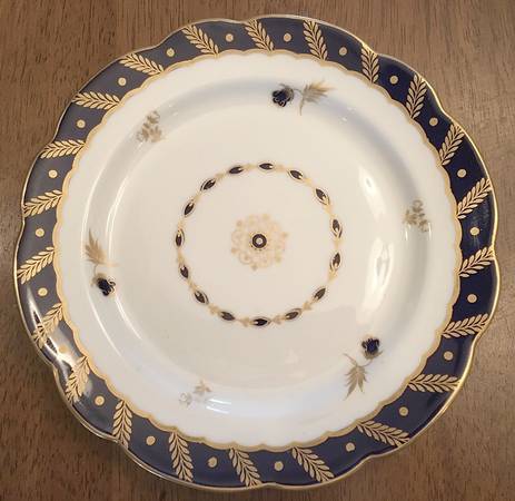 Georgian Cobalt Blue Salad Plate